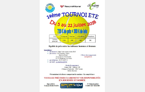 Tournoi adultes été 2018 