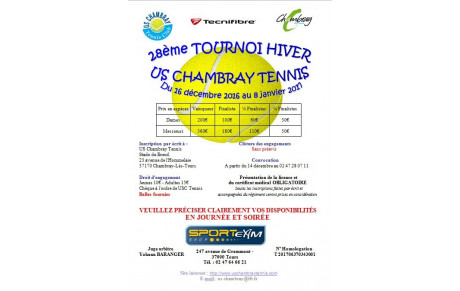 TOURNOI OPEN HIVER